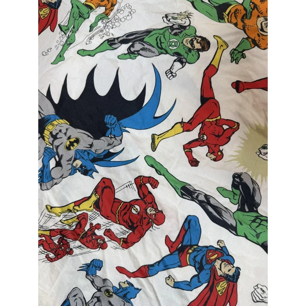 Pottery Barn Kids Justice League Twin Duvet Cover 68x86 DC Superhero Print